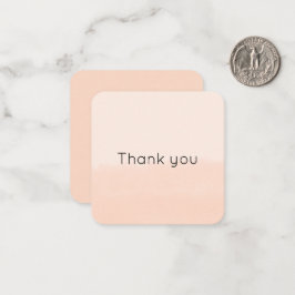 Cartão De Notas Pale Orange Watercolor Abstract