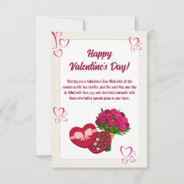 Cartão De Notas Paleta de Amor Puro: Dia de os namorados Rosa Bran