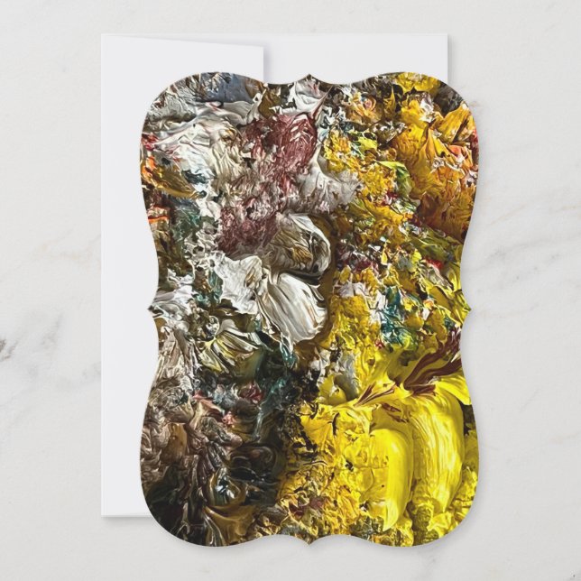 Cartão De Notas Paleta de artistas #1 (Frente)