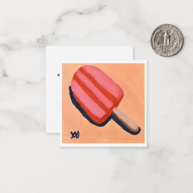 Cartão De Notas Paleta de Melancia (Frente/Verso In Situ)