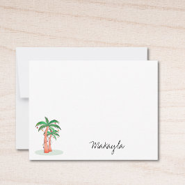 Cartão De Notas Palm Trees Personalizadas