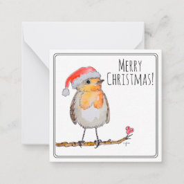 Cartão De Notas Papai Noel Robin