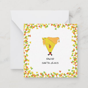 Cartão De Notas Papais noeis Nacho com Chips
