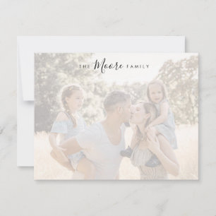 Cartão De Notas Papel de Carta da Família Personalizada