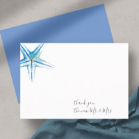 Papel de Carta de Agradecimento com Estrela-do-Mar