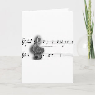 Cartão De Notas Papel de carta de música e adesivos!