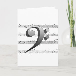 Cartão De Notas Papel de carta de música e adesivos!