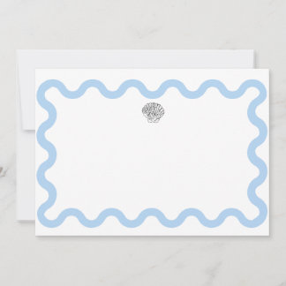 Cartão De Notas Papel de carta de Seashell