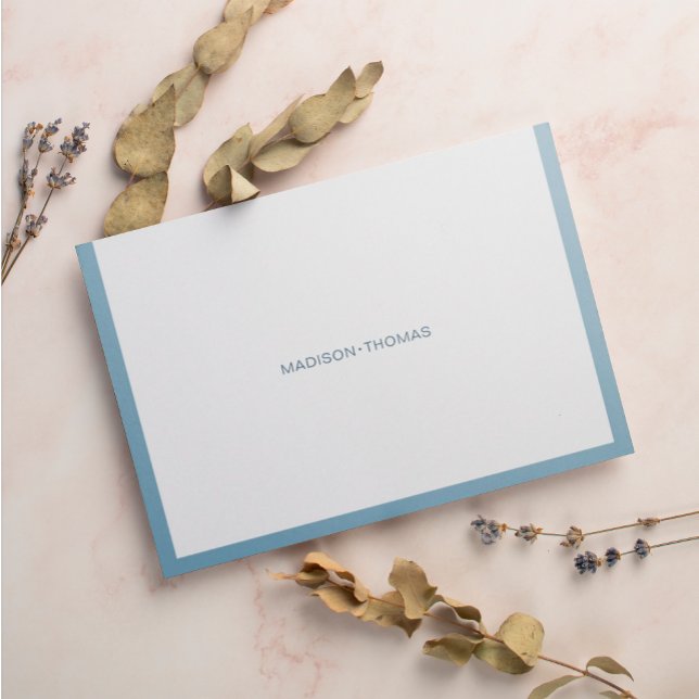 Cartão De Notas Papel de carta de tipografia moderna sobre borda a (Criador carregado)