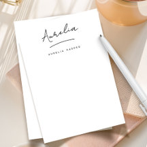 Papel de Carta Personalizado de Assinatura Elegant