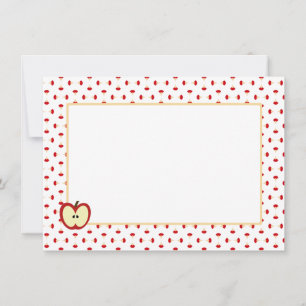 Cartão De Notas Papel de Carta Pessoal do Apple Cores