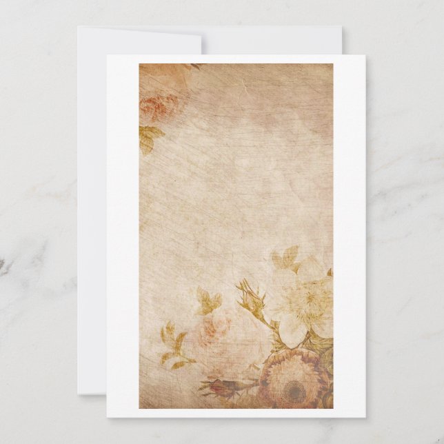 Cartão De Notas Papel de Nota Antiga Antiquada (Frente)