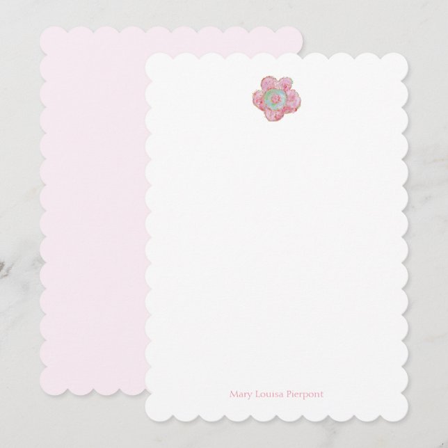 Cartão De Notas Papel de papelaria (Frente/Verso)