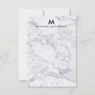 CARTÃO DE NOTAS PAPELARIA DE MÁRMORE PERSONALIZADA