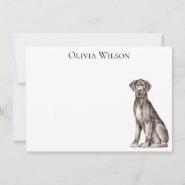 Cartão De Notas Papelaria personalizada do Great Dane