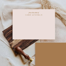 Cartão De Notas Papelaria Personalizada Elegante