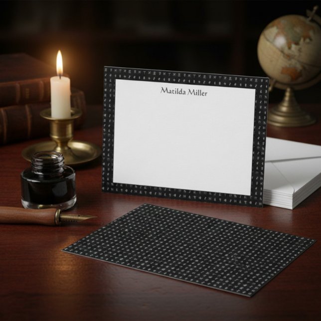 Cartão De Notas Papelaria Personalizada Mística (Criador carregado)