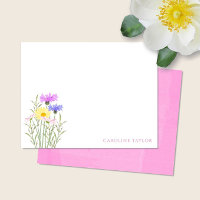 Papelaria Primavera Floral Aquarela Flores Silvest