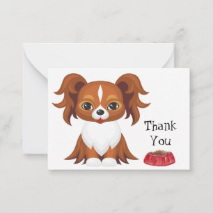Cartão De Notas Papillon Dog