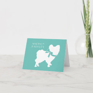 Cartão De Notas Papillon Dog Puppy