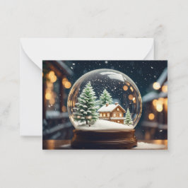Cartão De Notas Para a pessoa que tem tudo: snowglobe