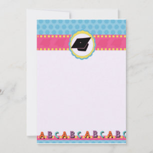 Cartão De Notas Parágrafo Whimsical Dots Preschool/Graduação no ja