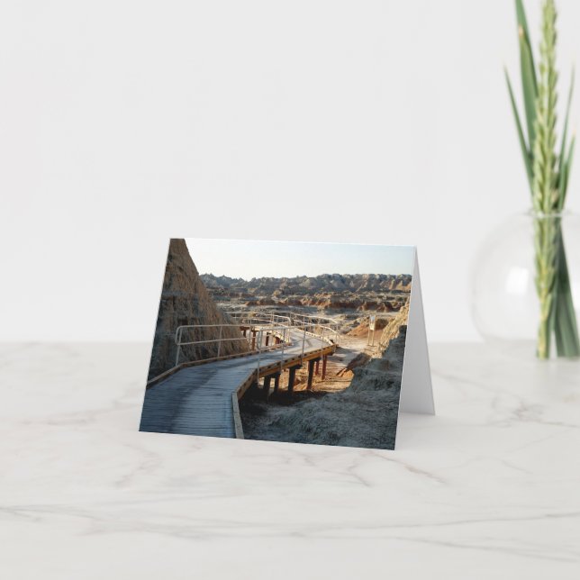 Cartão De Notas Parque Nacional Badlands Boardwalk (Frente)