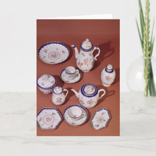 Cartão De Notas Parte de um serviço de chá monogrammed de