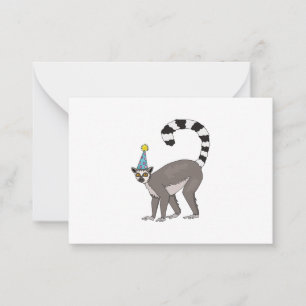 Cartão De Notas Partido Lemur
