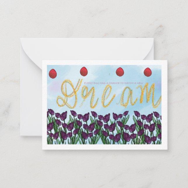 Cartão De Notas Páscoa Mandala Magic: Um caleidoscópio de alegria (Frente)