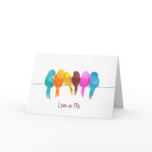 Pássaros Coloridos De Aquarela Adoráveis Com Cartã