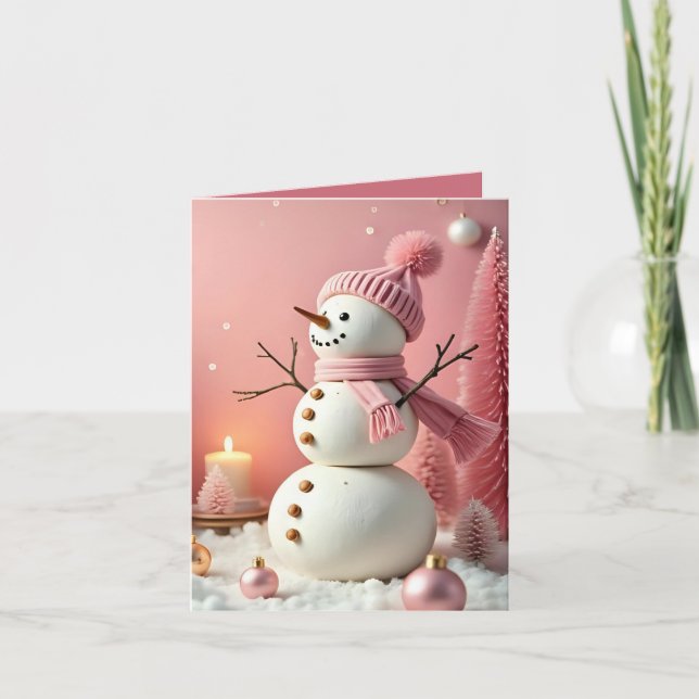 Cartão De Notas Pastel Christmas - Flat Note Card  (Frente)