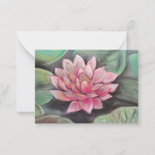 Cartão De Notas Pasto LÓTUS Rosa