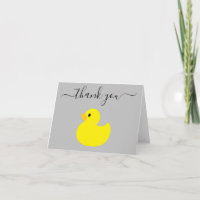 Pato de Borracha Amarelo Obrigado