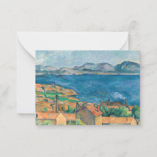 Cartão De Notas Paul Cezanne - Baía de Marselha, Vista de Estaque