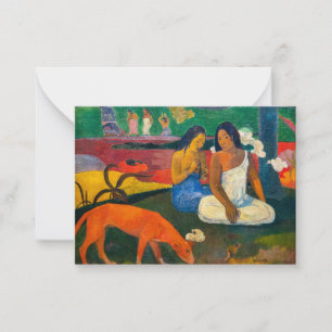 Cartão De Notas Paul Gauguin - Árearea / O Cachorro Vermelho