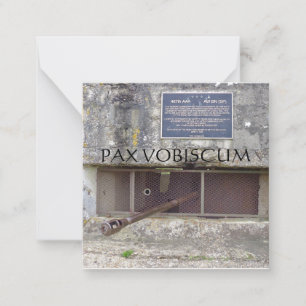 CARTÃO DE NOTAS PAX VOBISCUM