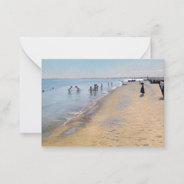 Cartão De Notas Peder Severin Kroyer - Dia de Verão em Skagen Beac (Frente)