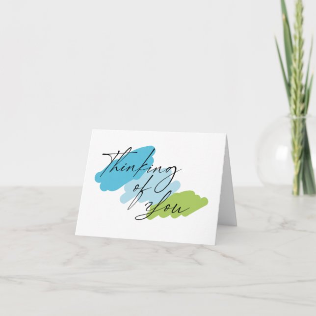 Cartão De Notas Pensando Em Você (Frente)