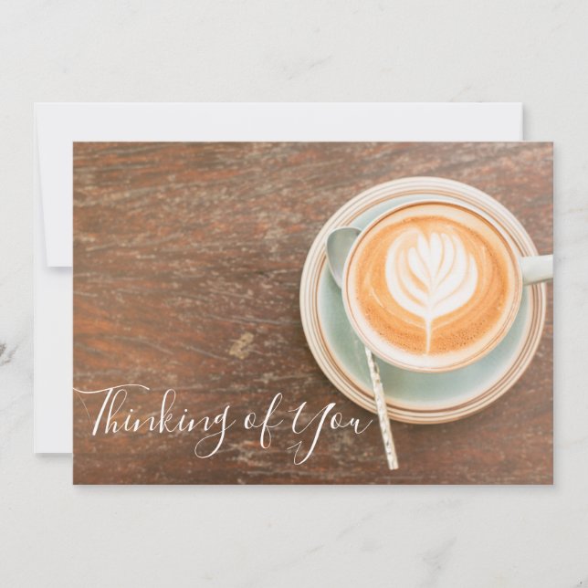 Cartão De Notas Pensando em você Foto (Frente)