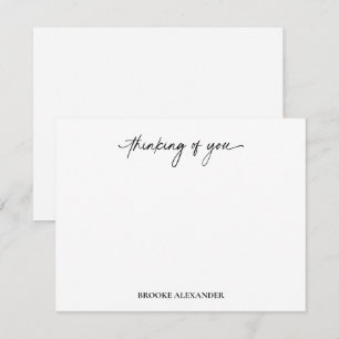 Cartão De Notas Pensando em Você Letreiro Decorativo