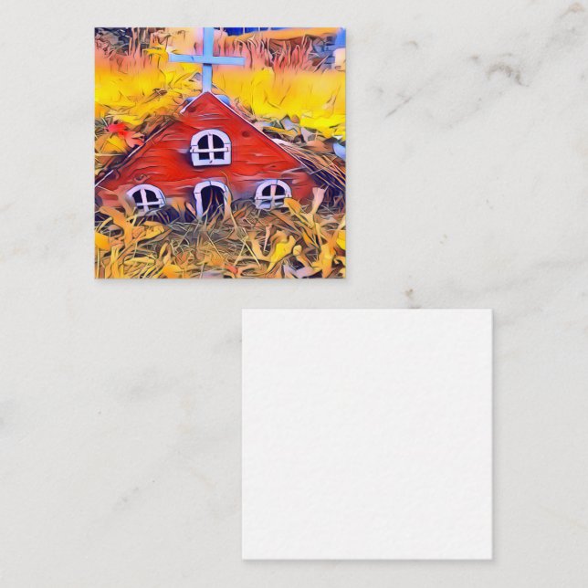 Cartão De Notas Pequena Fada Vermelha (Frente/Verso)