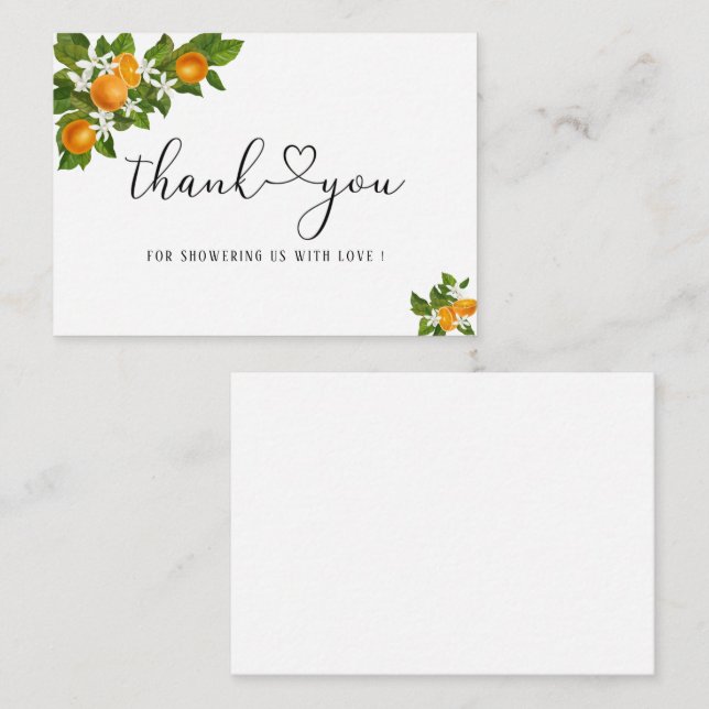 Cartão De Notas Pequena obrigado (Frente/Verso)