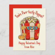 Perfeitamente Explosivo Gato Divertido Pipoca no D