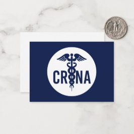 Cartão De Notas Personalizado de Anestesista de Enfermeira Registr