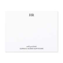 Personalizado Elegante Minimalista Monograma Agrad