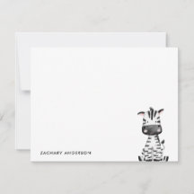 Personalizado Minimalista Bebê Zebra Crianças