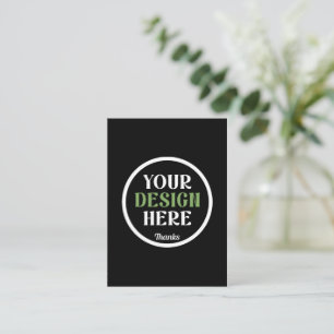Cartão De Notas personalizado, único, elegante e minimalista hersh