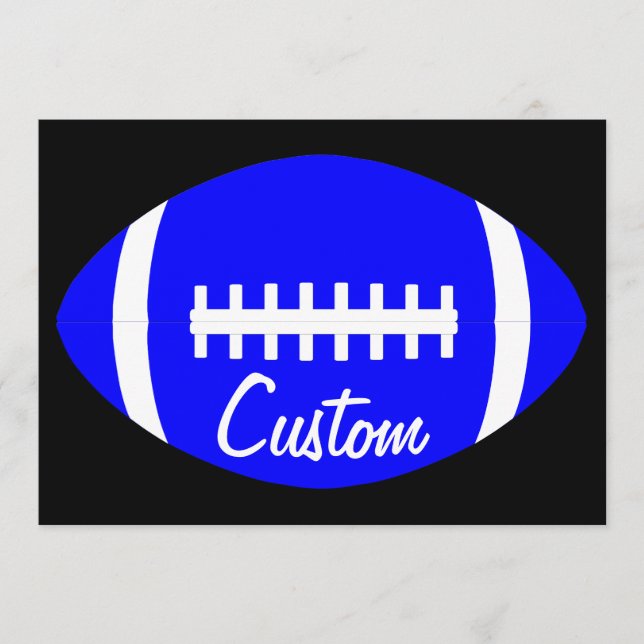 Cartão De Notas Personalizar o nome da equipe de futebol Papel de  (Frente)