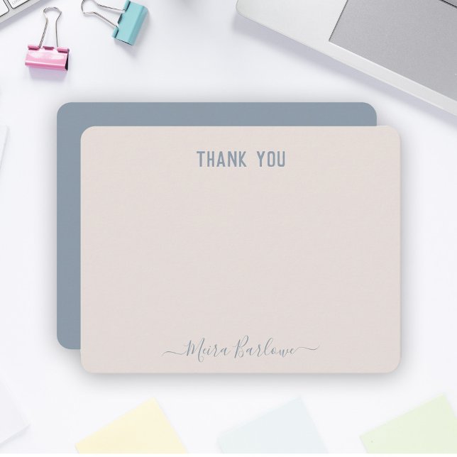 Cartão De Notas PERSONALIZAR TEXT (Personal Modern Script Calliogr (Criador carregado)